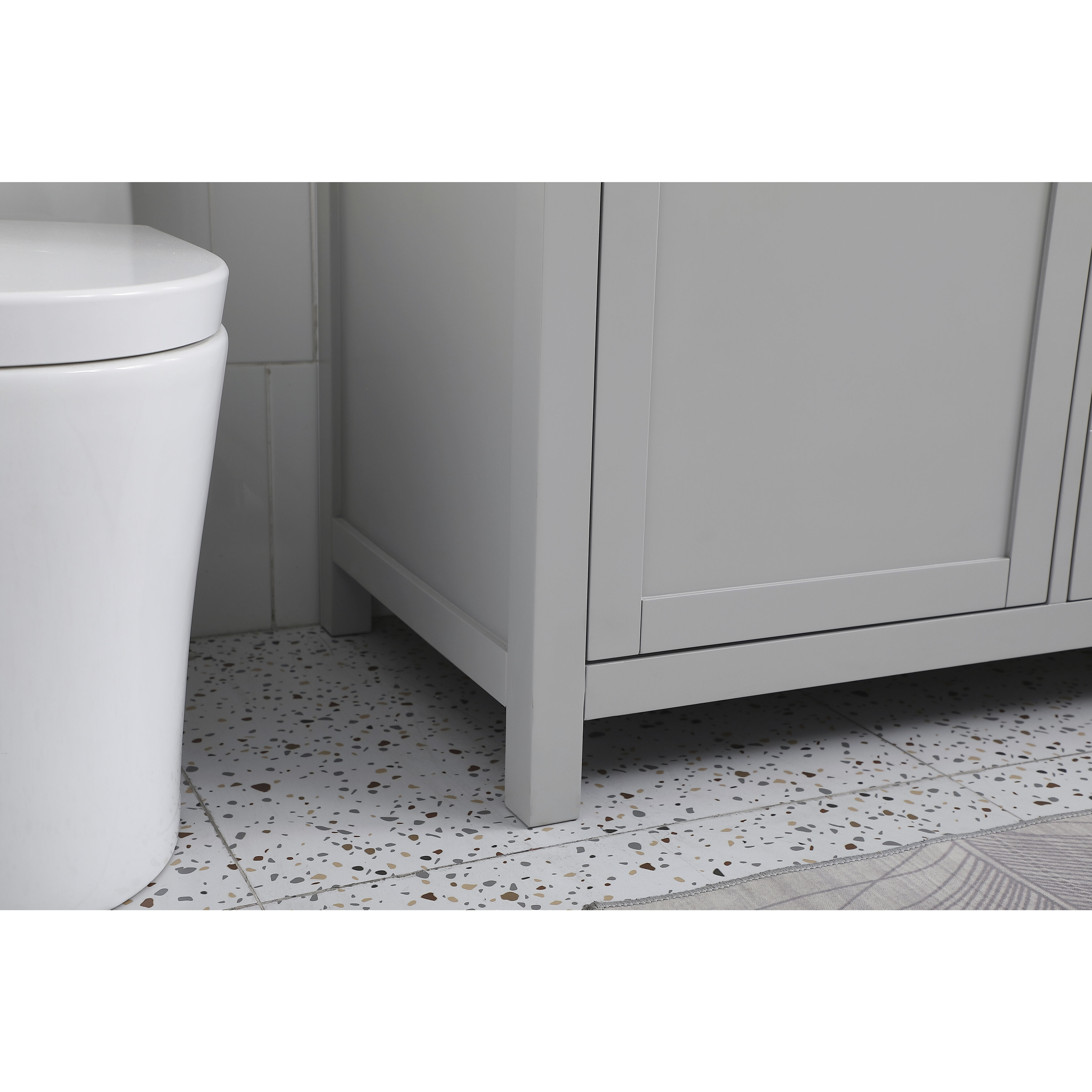 Lewis 60 X 22 X 34 inch Grey Vanity Sink Set