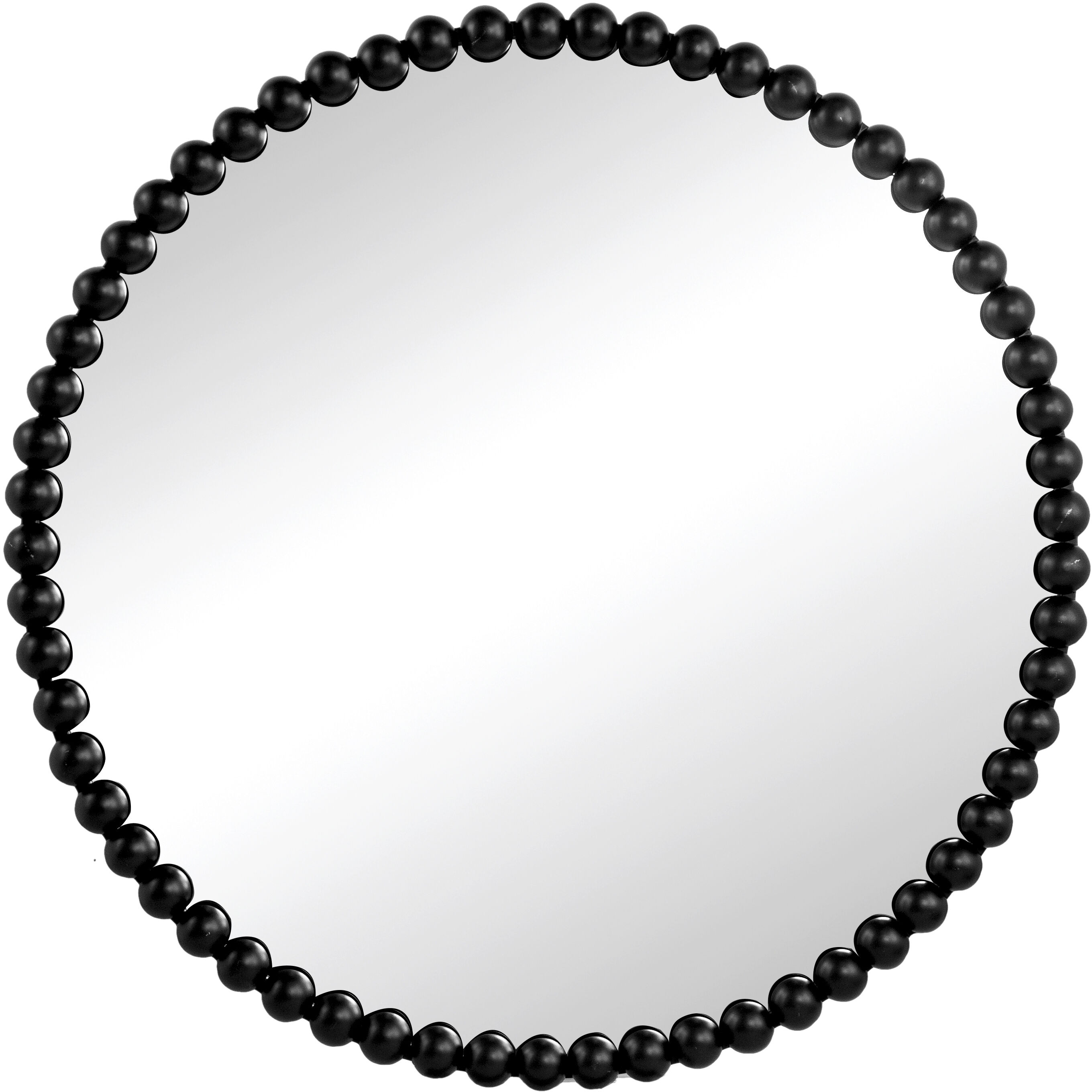 Harley 32 X 32 inch Black Wall Mirror