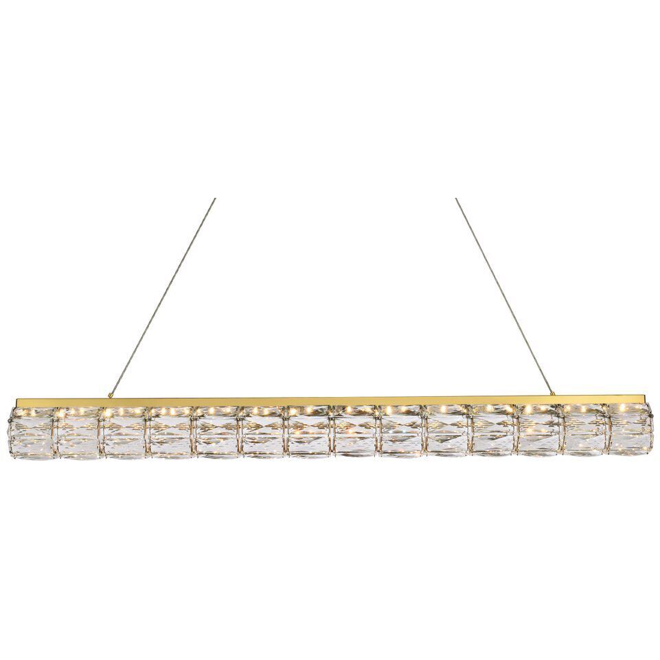 Valetta 1 Light 42 inch Gold Linear Pendant Ceiling Light
