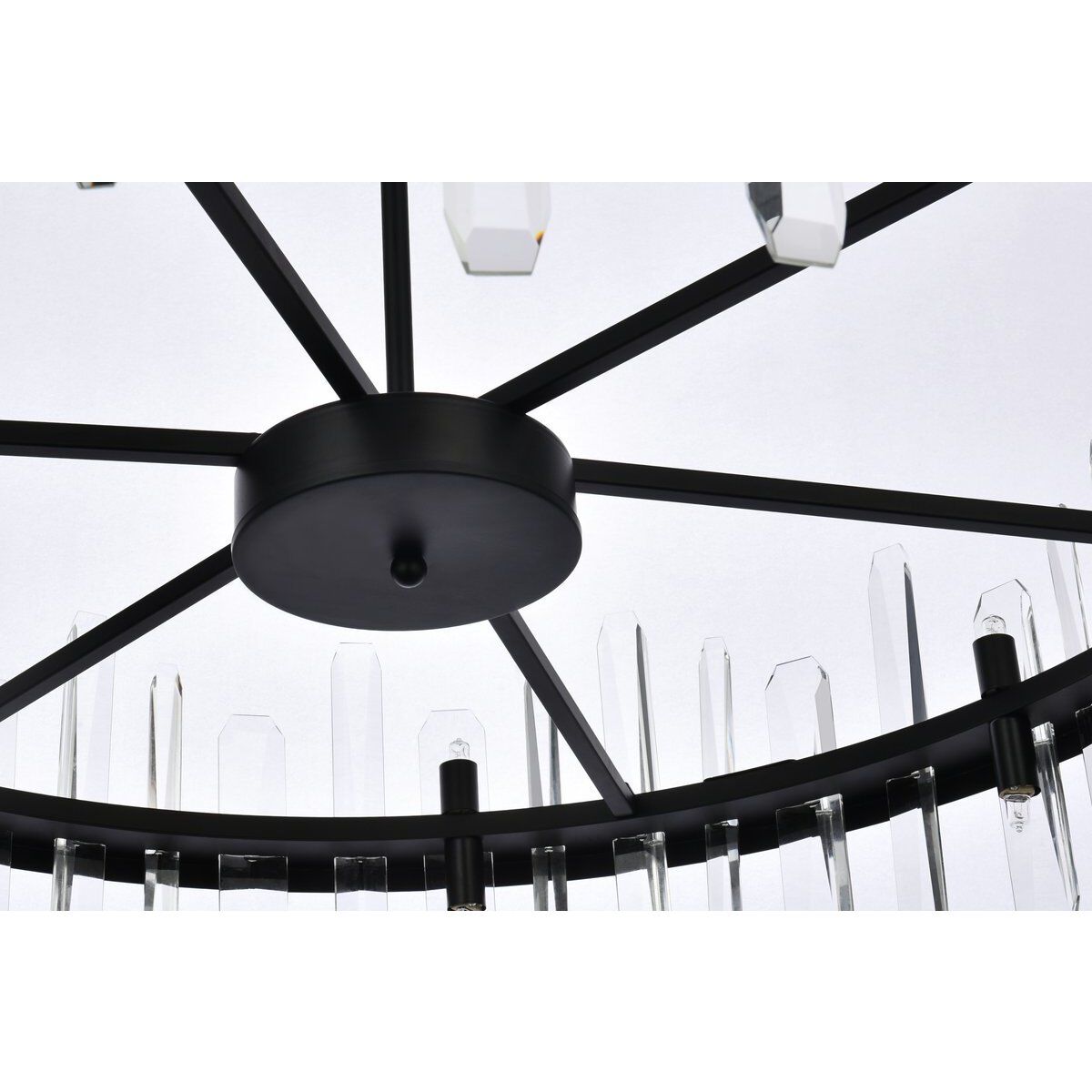 Serena 16 Light 36 inch Black Chandelier Ceiling Light