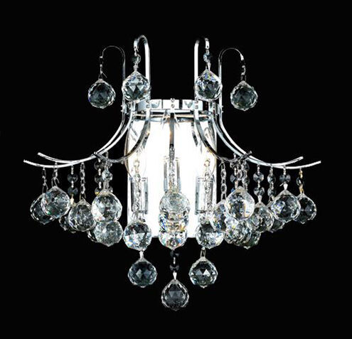 Toureg 3 Light 16 inch Chrome Wall Sconce Wall Light in Royal Cut