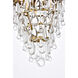 Nordic 3 Light 13 inch Brass Pendant Ceiling Light