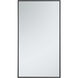 Monet 36 X 20 inch Black Wall Mirror