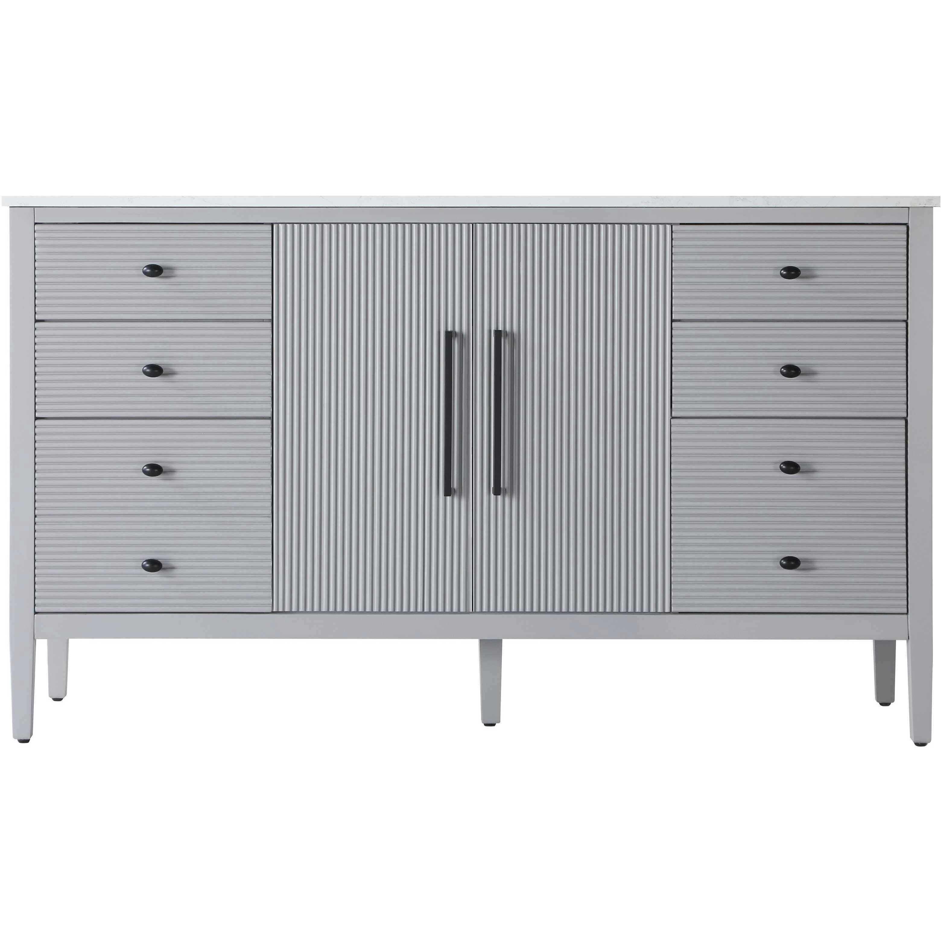 Blakely 60 X 34 inch Grey Bathroom Vanity Cabinet