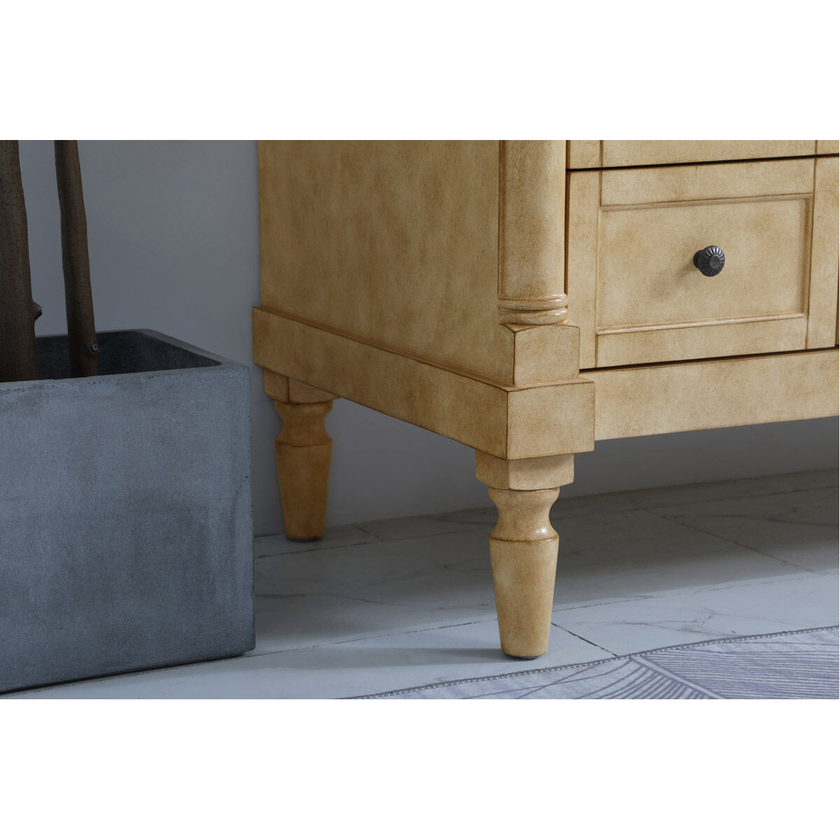 Lexington 48 X 21.5 X 35 inch Antique Beige Vanity Sink Set