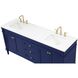 Bennett 72 X 21 X 35 inch Blue Vanity Sink Set