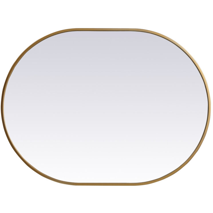 Asha 36 X 27 inch Brass Mirror in 27 x 36