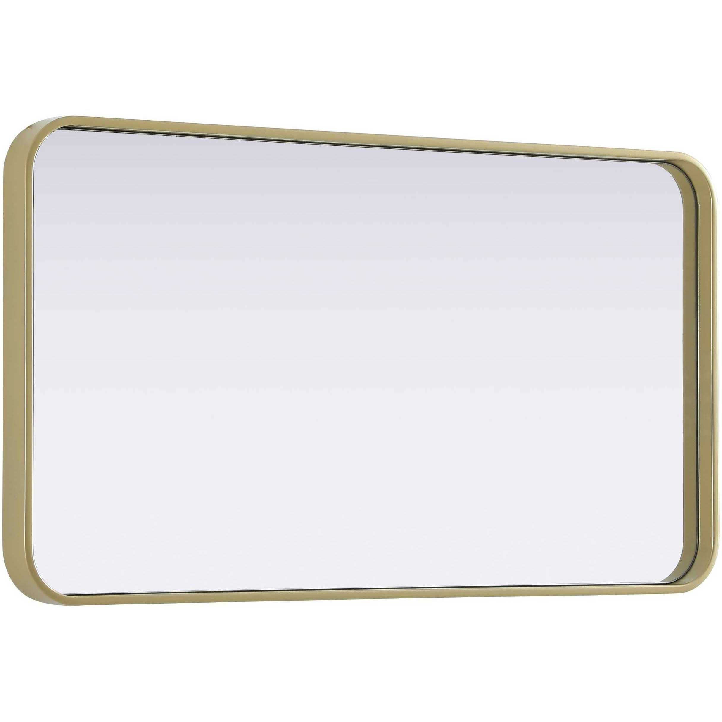Remy 36 X 20 inch Brass Mirror