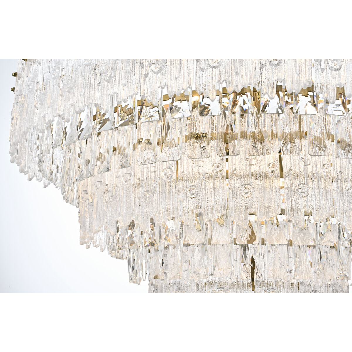 Emilia 10 Light 31 inch Satin Gold Pendant Ceiling Light