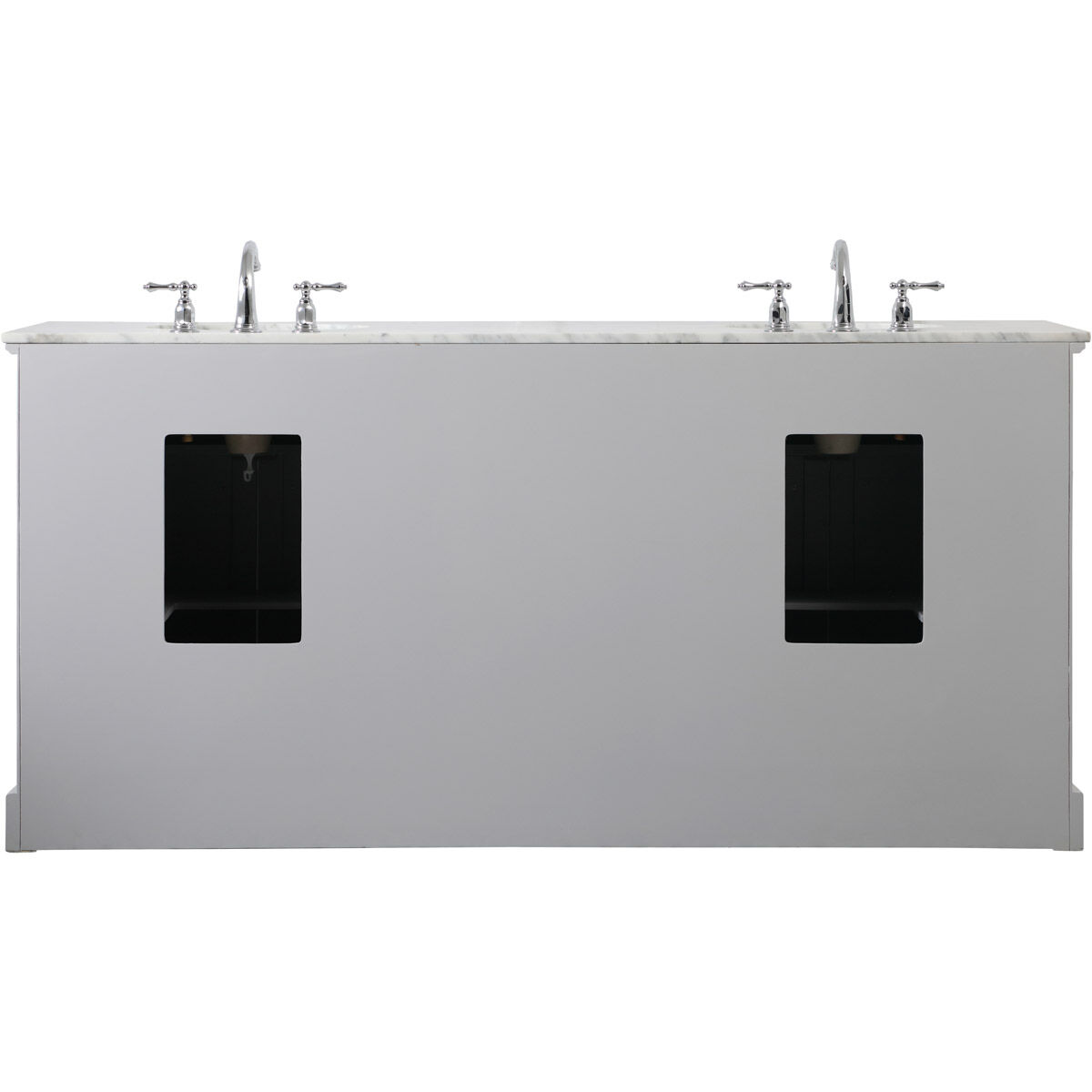 Americana 72 X 21.5 X 35 inch Grey Vanity Sink Set in Gray