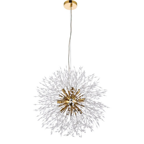 Solace 12 Light 24 inch Gold Pendant Ceiling Light