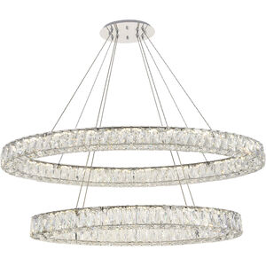 Monroe LED 18 inch Chrome Chandelier Ceiling Light 
