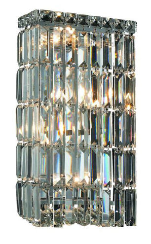 Maxime 4 Light 8 inch Chrome Wall Sconce Wall Light in Royal Cut