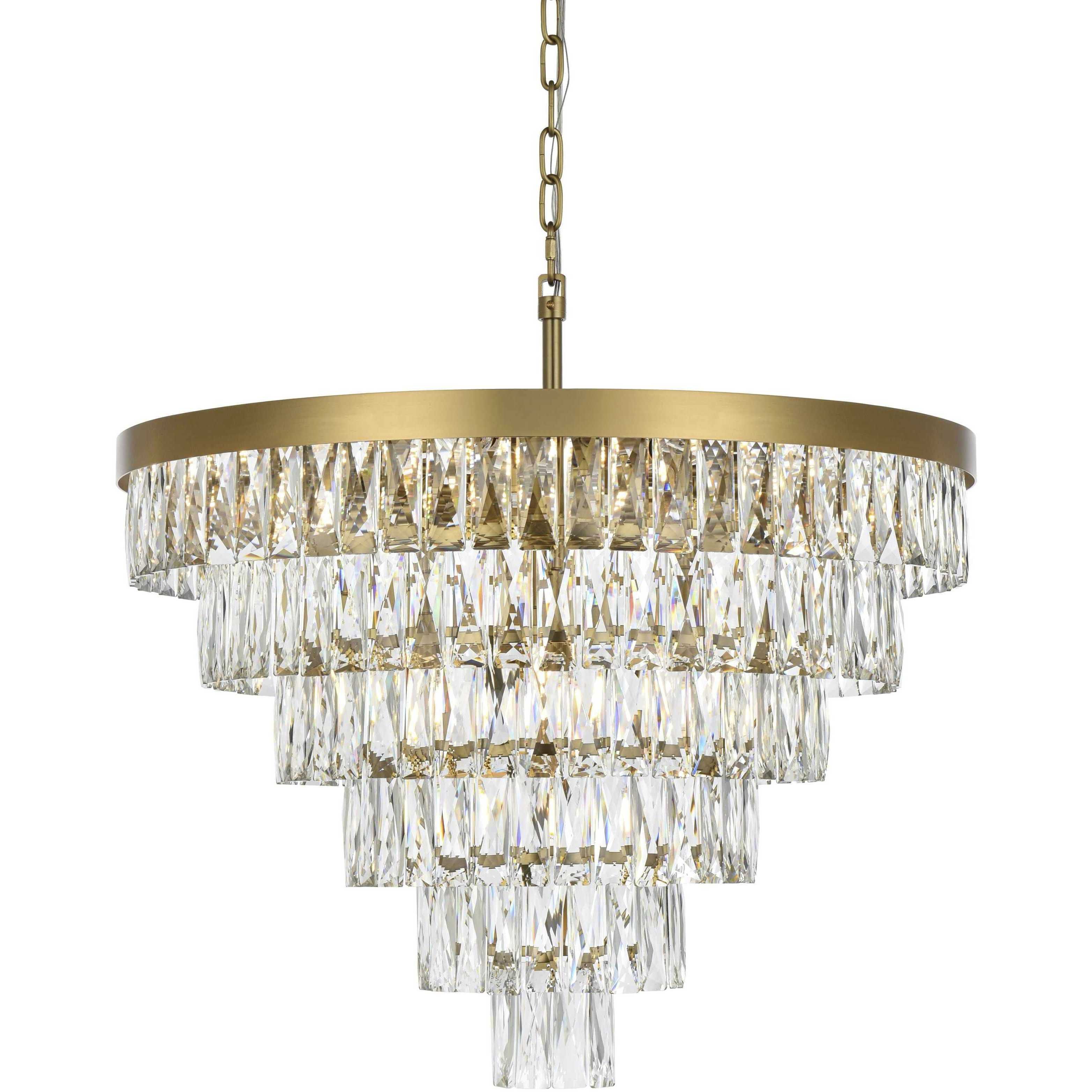 Josephine 13 Light 27.5 inch Satin Gold Chandelier Ceiling Light