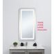 Genesis 40 X 27 inch Glossy White LED Mirror