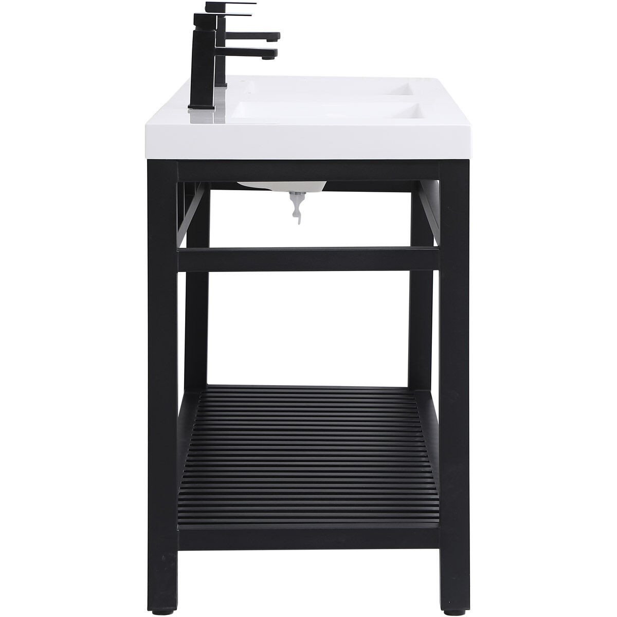 Raya 60 X 22 X 34 inch Black Vanity Sink Set