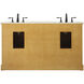 Americana 60 X 22 X 35 inch Natural Wood Vanity Sink Set