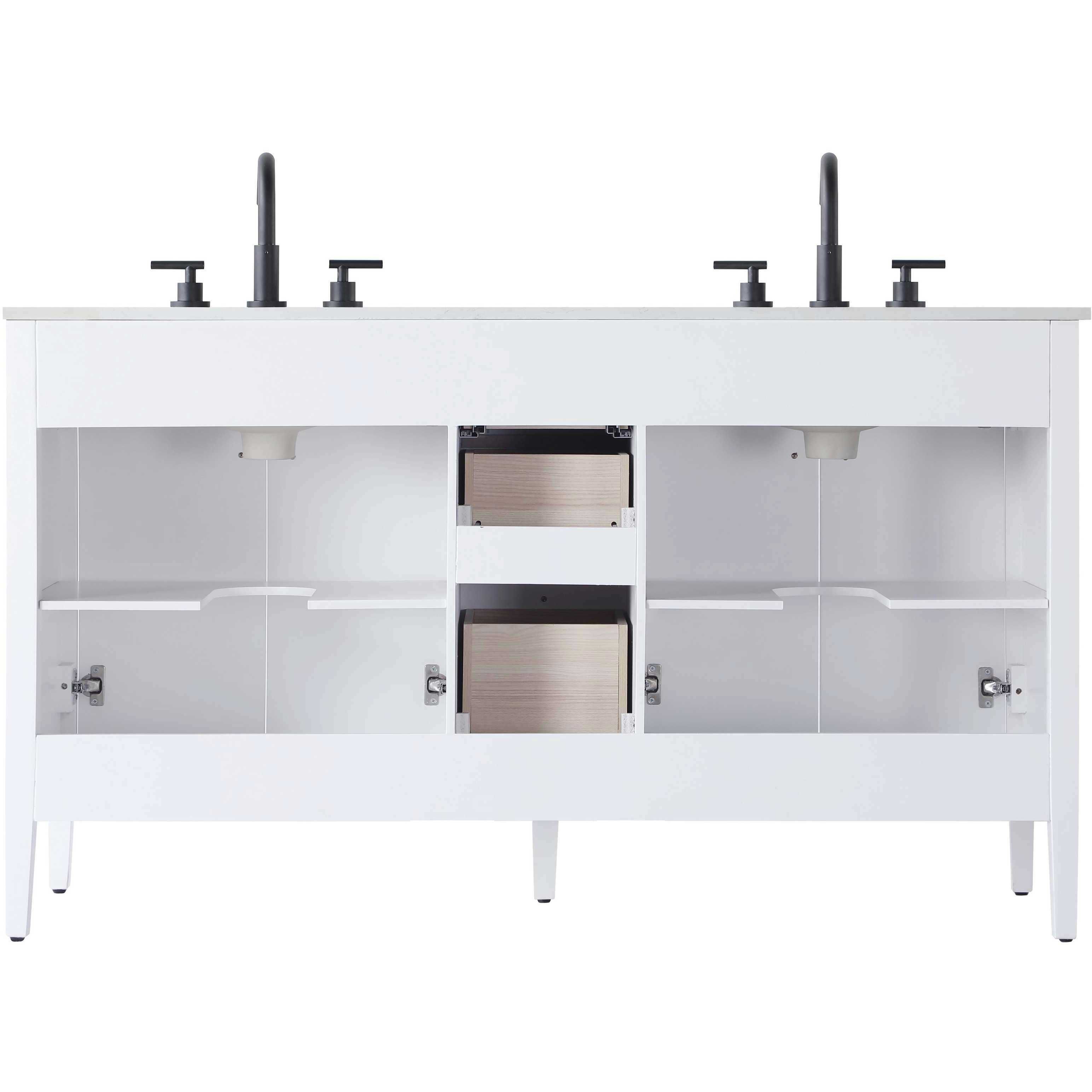 Blakely 60 X 34 inch White Bathroom Vanity Cabinet