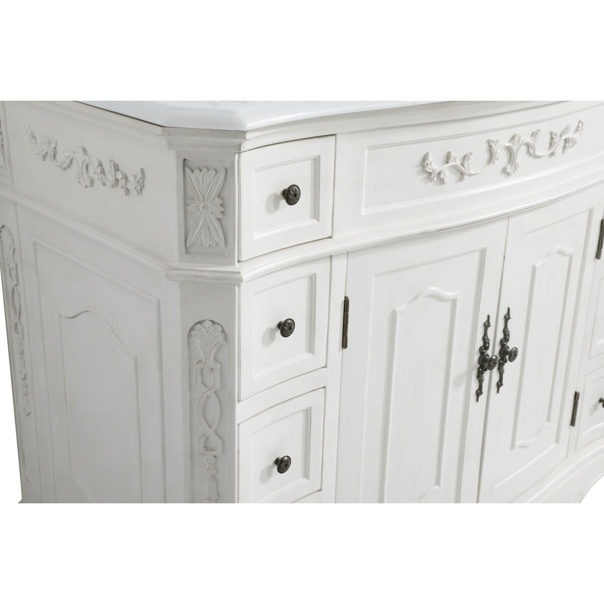 Danville 42 X 21 X 36 inch Antique White Vanity Sink Set