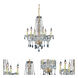 Verona 6 Light 24 inch Gold Dining Chandelier Ceiling Light in Clear, Royal Cut