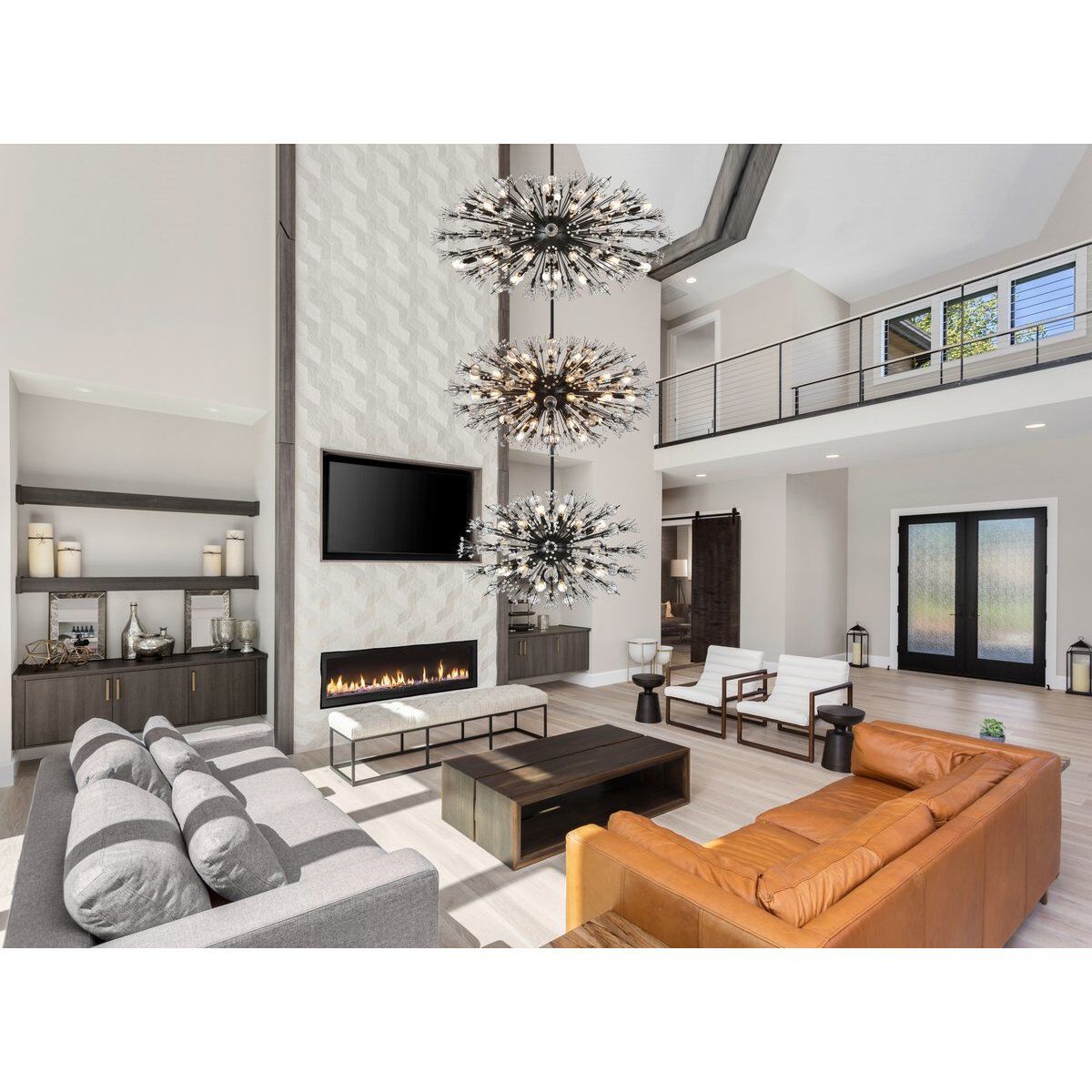 Vera 100 Light 25.5 inch Black Chandelier Ceiling Light