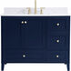Sommerville 42 X 22 X 34 inch Blue Vanity Sink Set