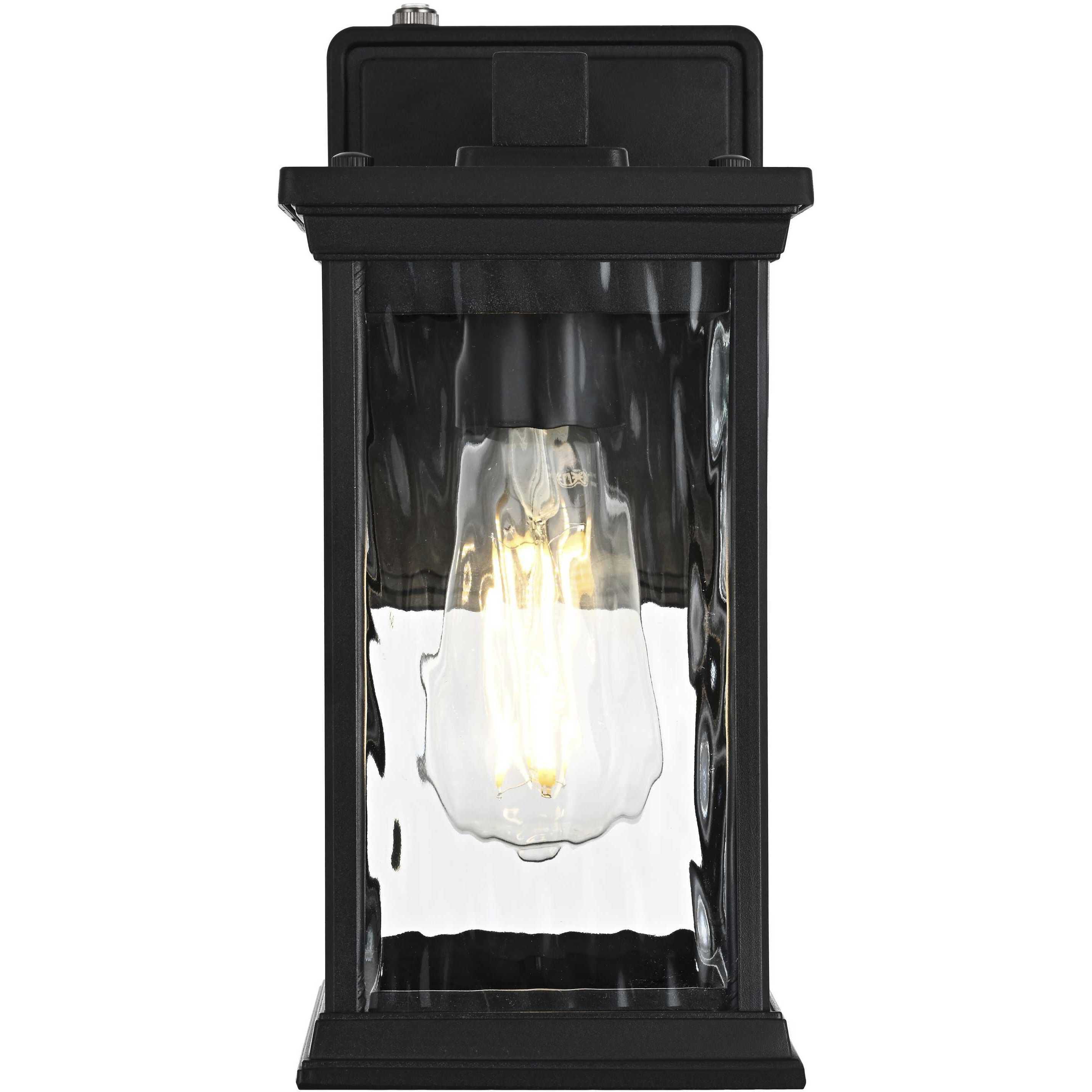 Mascher 1 Light 10.5 inch Black Outdoor Wall Sconce