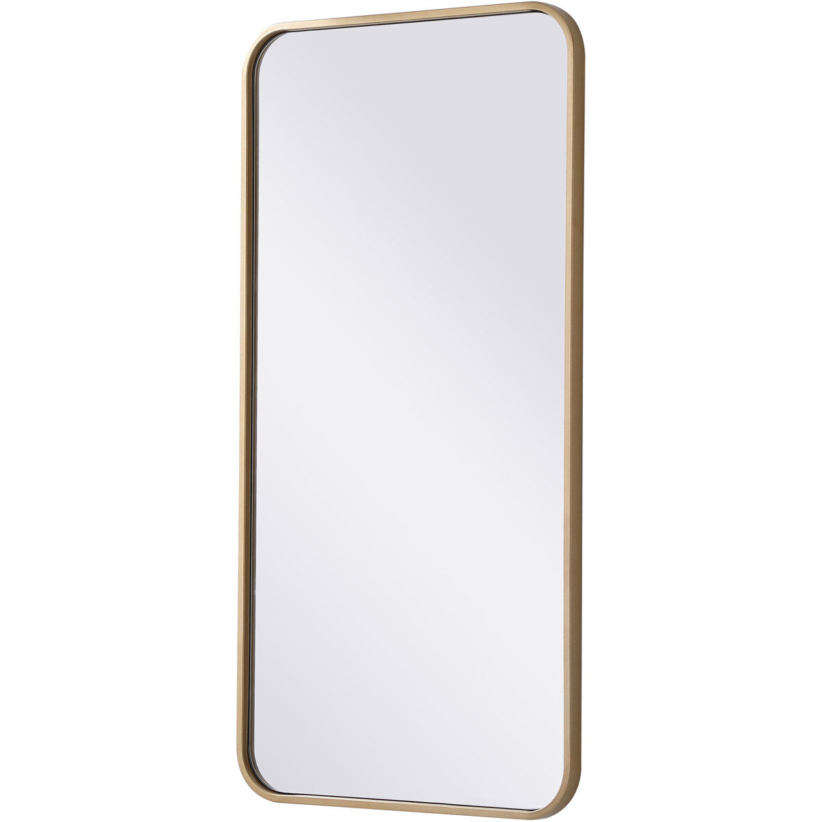 Evermore 36 X 18 inch Brass Mirror