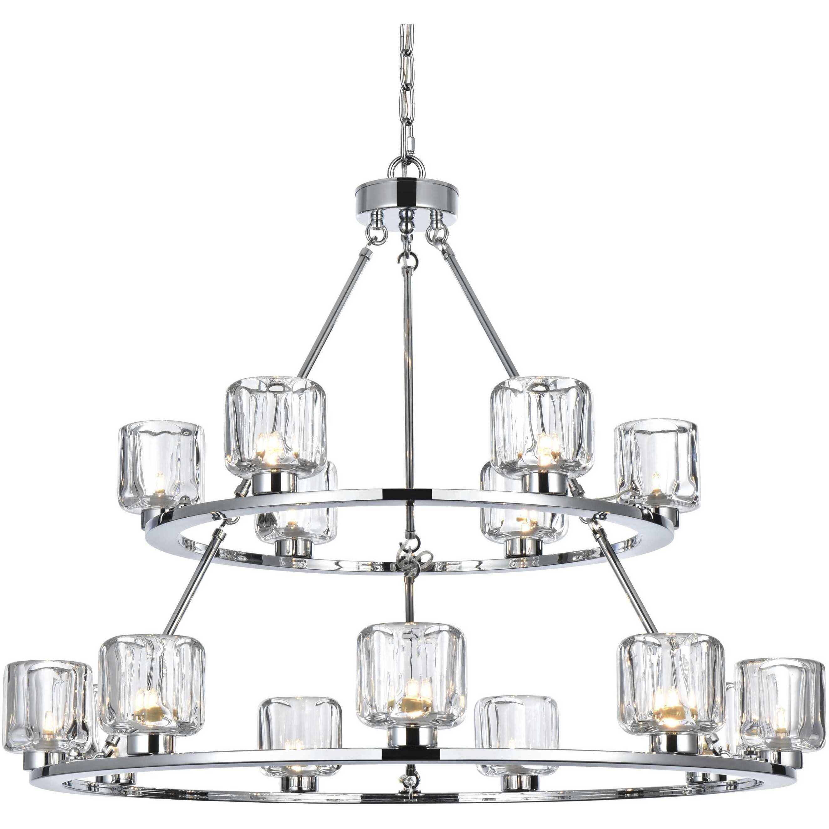 Cadence 15 Light 36 inch Chrome Chandelier Ceiling Light