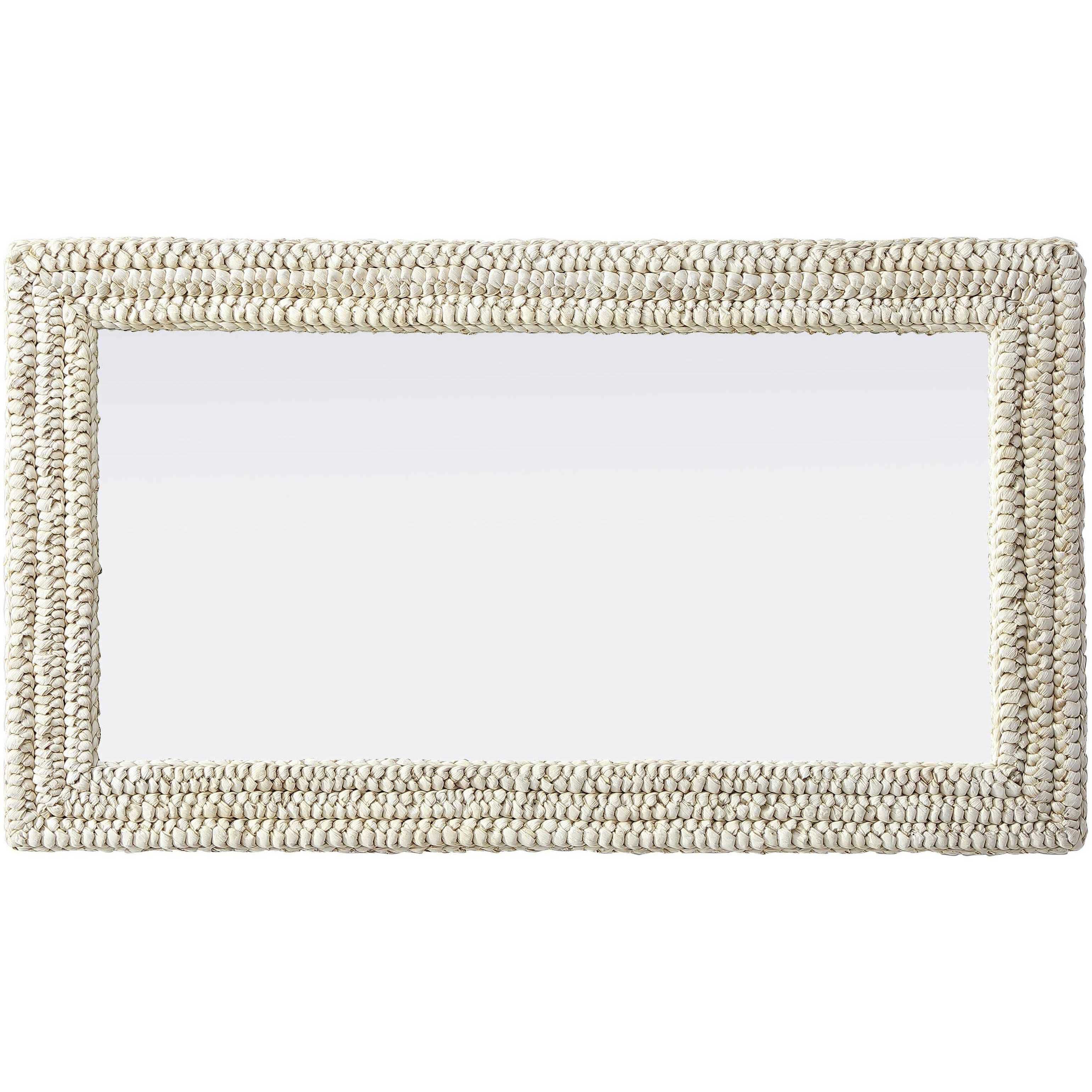 Marlowe 42 X 24 inch Linen White Mirror