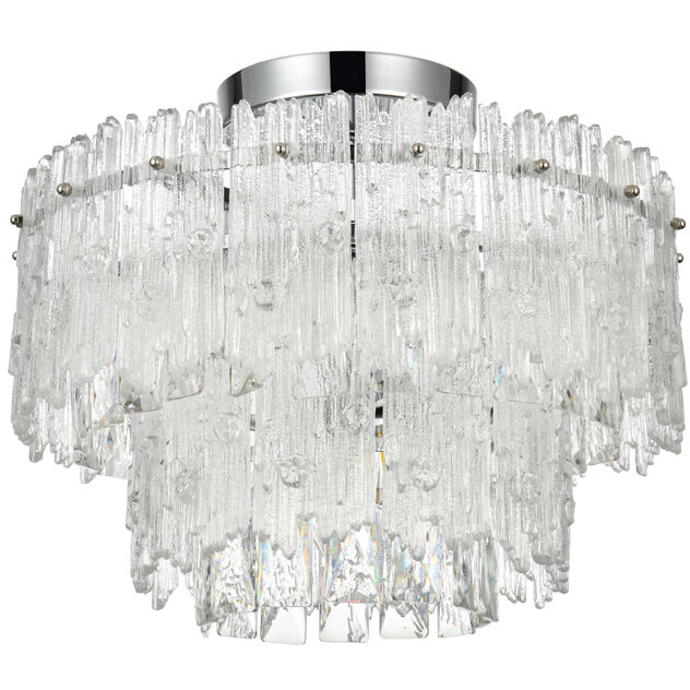 Emilia 4 Light 15 inch Chrome Flush Mount Ceiling Light