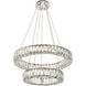 Monroe LED 24 inch Chrome Chandelier Ceiling Light