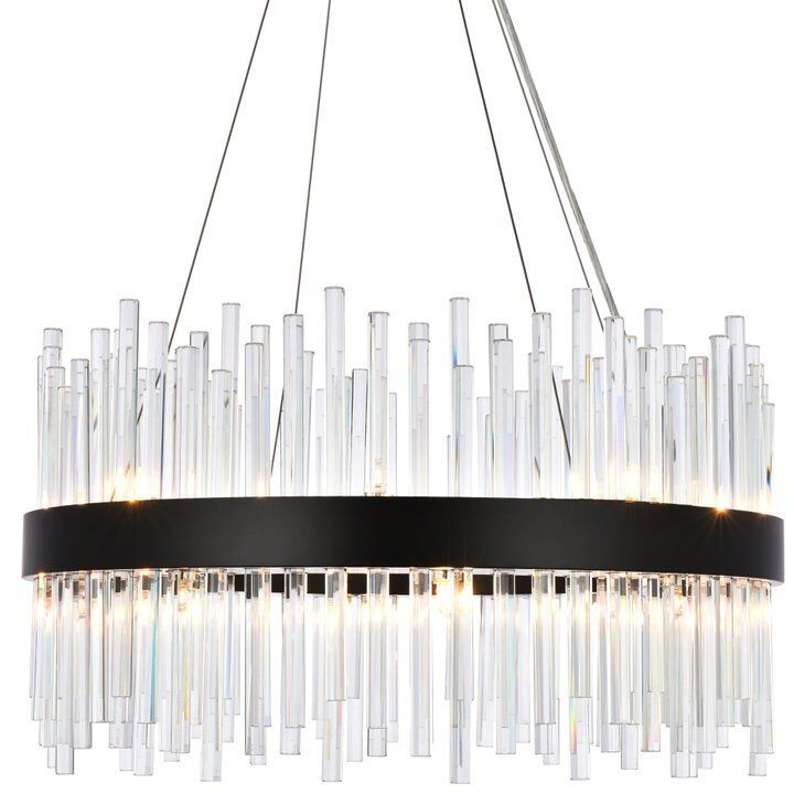 Dallas 16 Light 25 inch Black Pendant Ceiling Light
