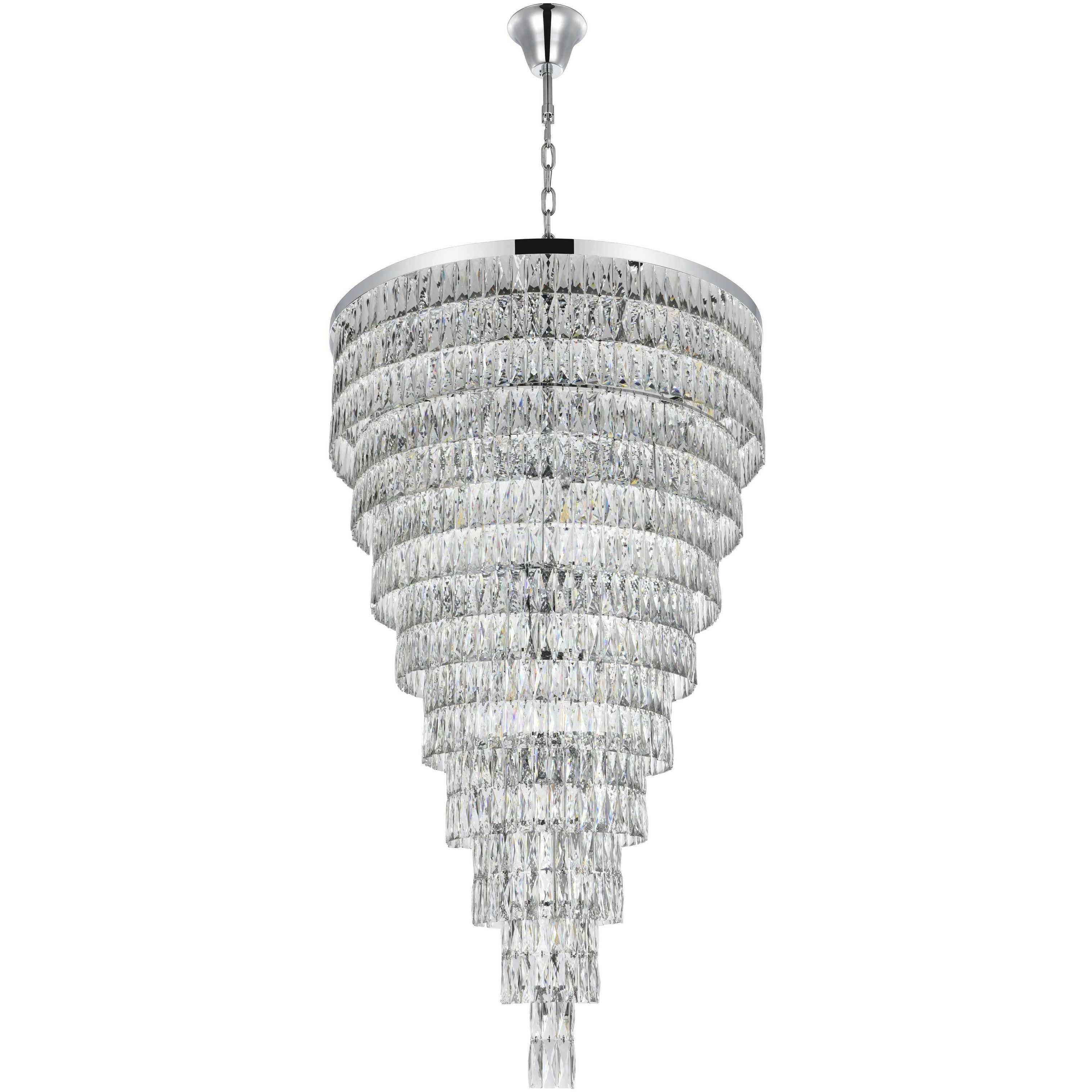 Josephine 61 Light 41 inch Chrome Chandelier Ceiling Light