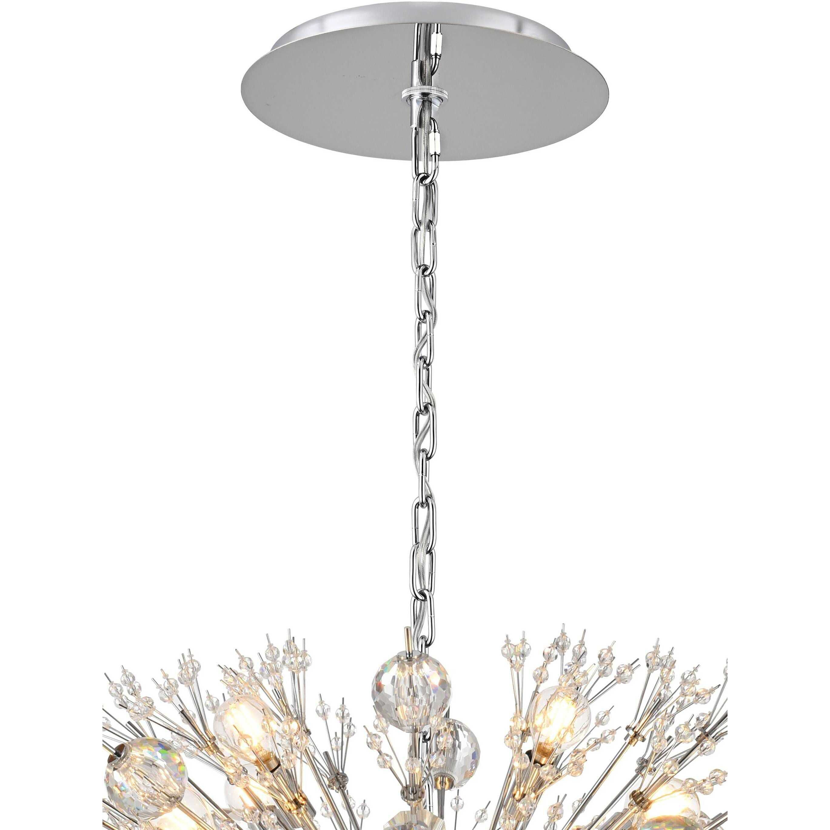 Vera 38 Light 23 inch Chrome Pendant Ceiling Light
