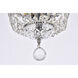 Tranquil 2 Light 8 inch Chrome Flush Mount Ceiling Light in Royal Cut