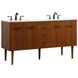 Cyrus 60 X 22 X 34 inch Teak Vanity Sink Set