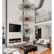 Vera 100 Light 25.5 inch Black Chandelier Ceiling Light
