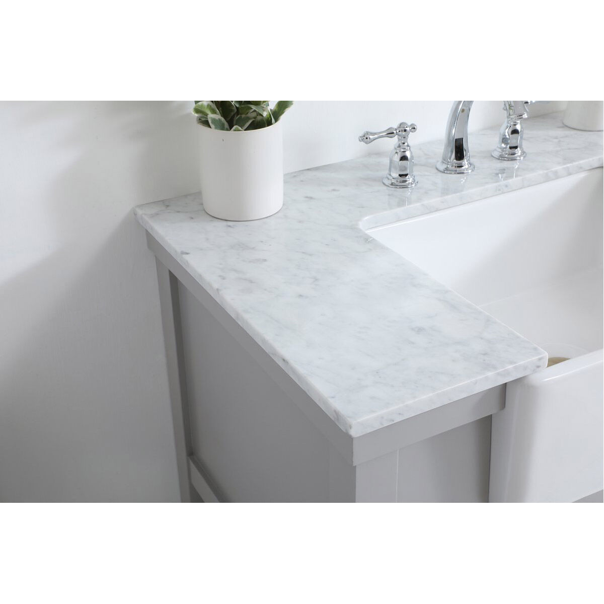 Clement 36 X 22 X 34 inch Grey Bathroom Vanity Cabinet