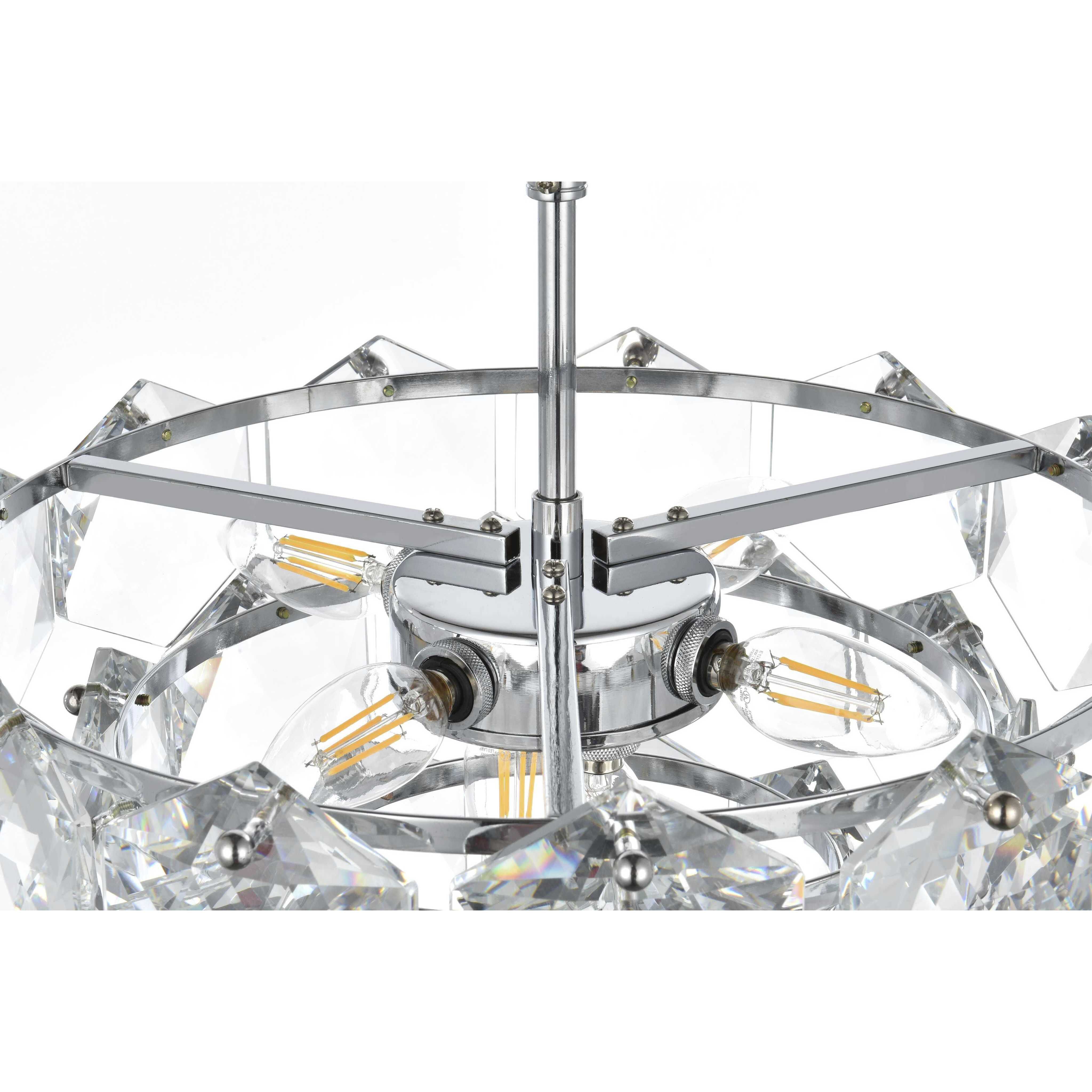 Adaline 6 Light 16 inch Chrome Chandelier Ceiling Light