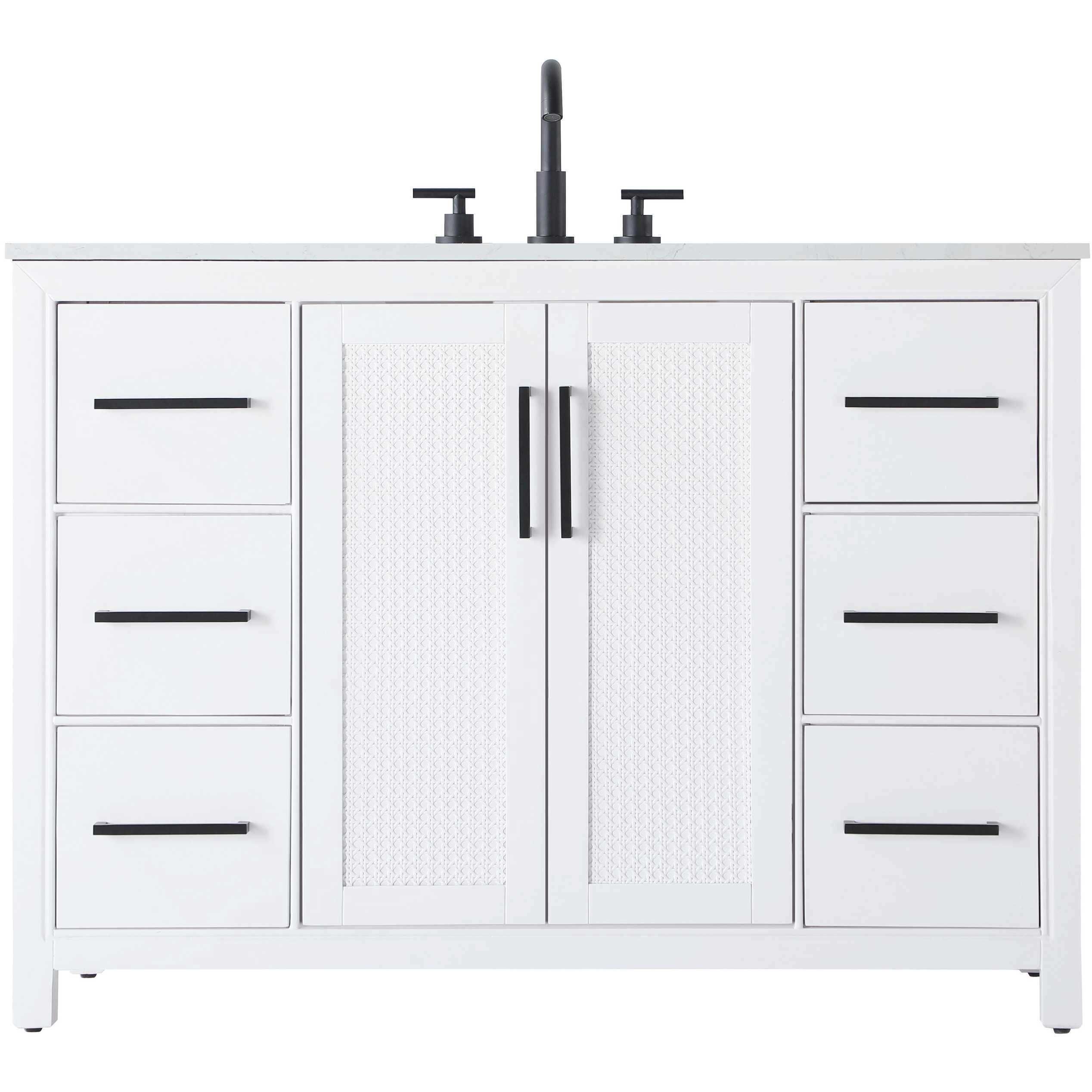 Alina 48 X 34 inch White Bathroom Vanity Cabinet