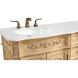 Danville 60 X 21 X 36 inch Antique Beige Vanity Sink Set