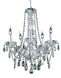Verona 5 Light 21 inch Chrome Dining Chandelier Ceiling Light in Golden Teak, Royal Cut