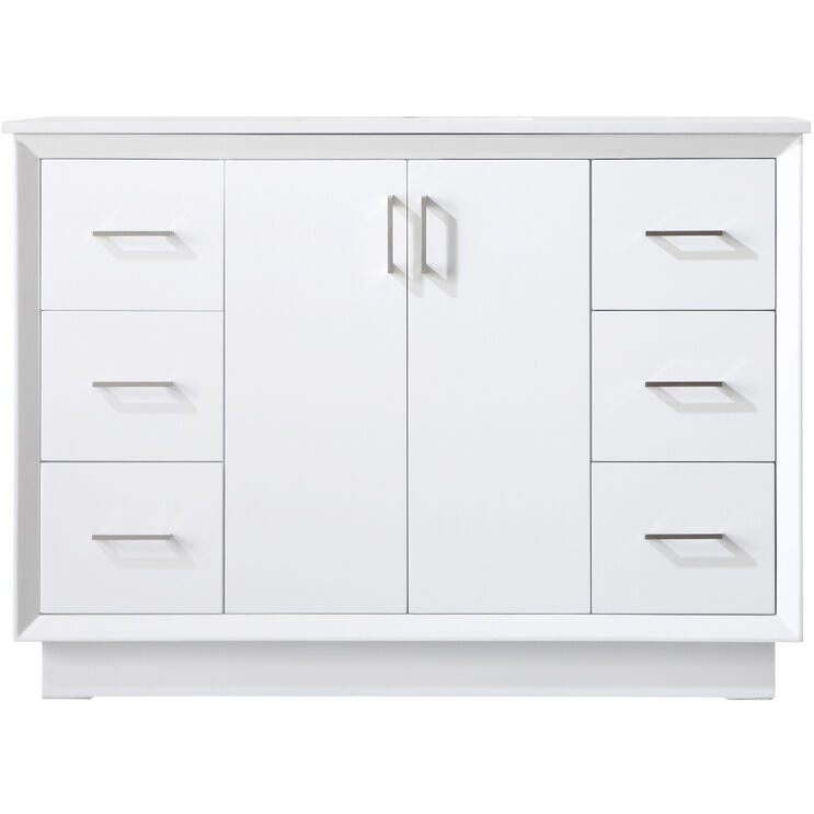 Hayes 48 X 22 X 35 inch White Vanity Sink Set