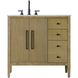 Blakely 36 X 34 inch Linen Oak Bathroom Vanity Cabinet