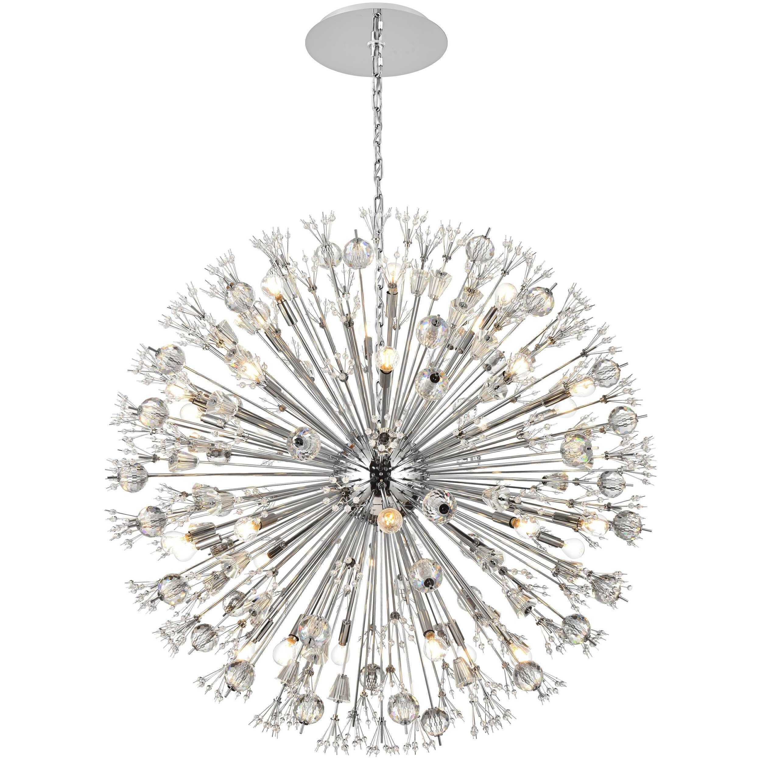 Vera 32 Light 44 inch Chrome Pendant Ceiling Light