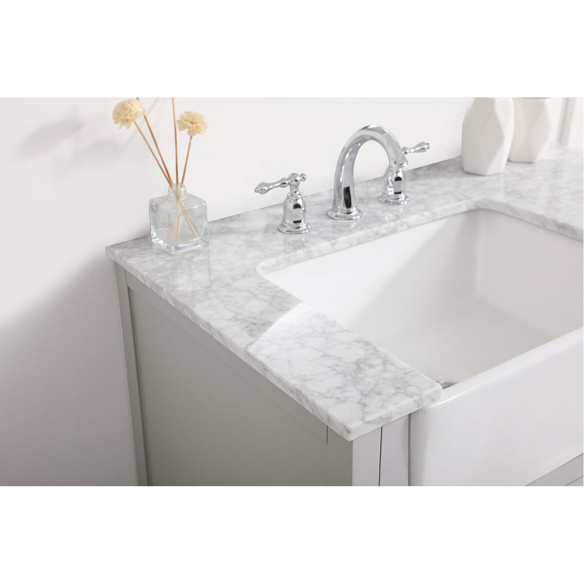 Franklin 36 X 22 X 34.75 inch Grey Bathroom Vanity Cabinet