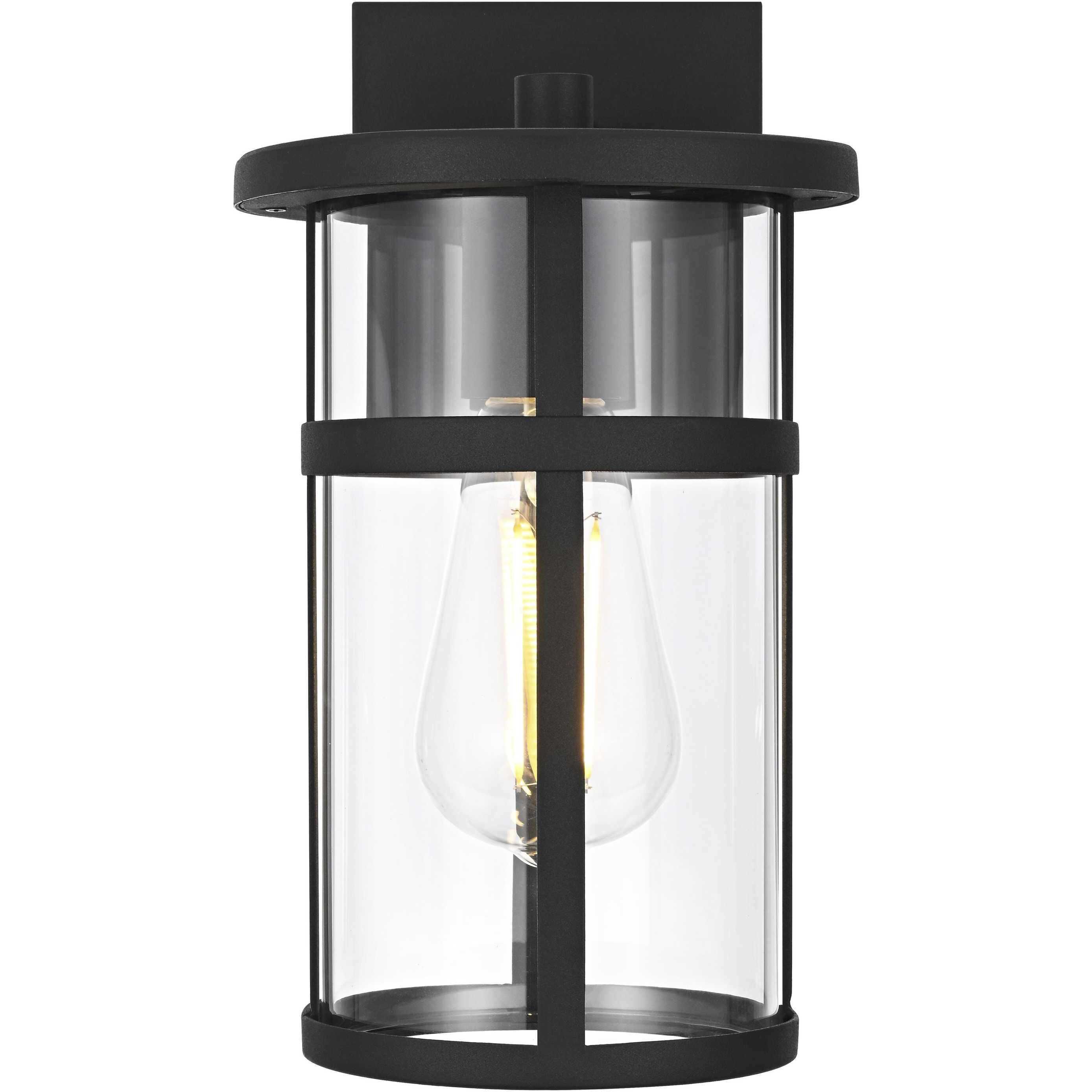 Henrik 1 Light 11 inch Black Outdoor Wall Sconce