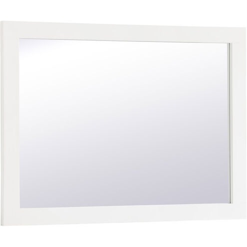Aqua 32 X 24 inch White Wall Mirror