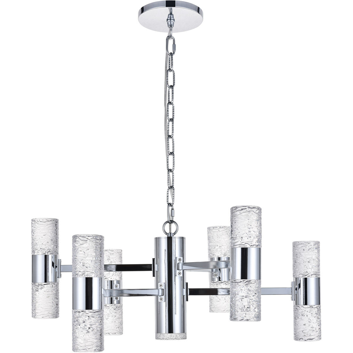 Vega LED 26 inch Chrome Pendant Ceiling Light